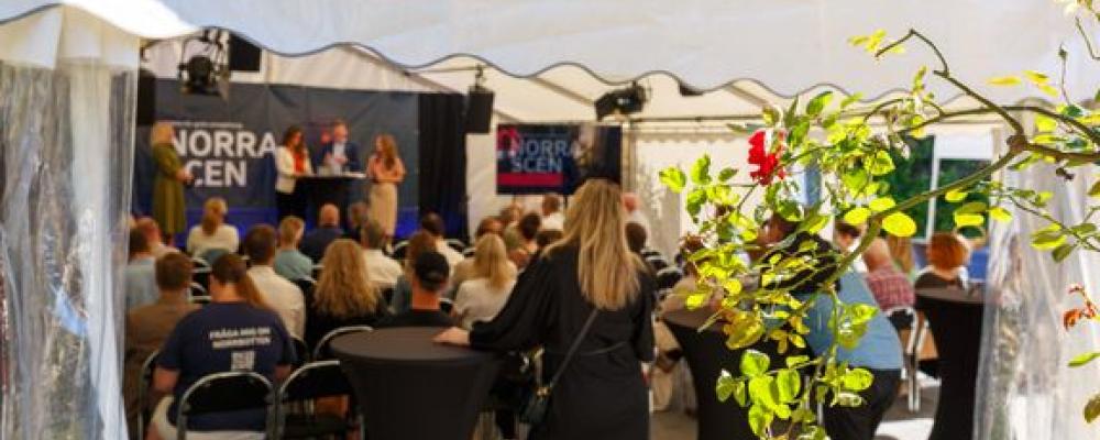 Norra Scen i Almedalen. Foto: Region Norrbotten