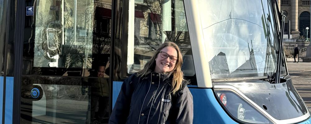 Spårvagnsföraren Merja Alm Foto: Göteborgs spårvägar