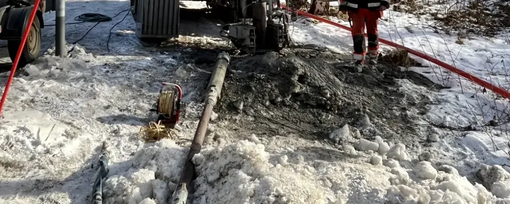 Provpumpning. Foto: Trafikverket