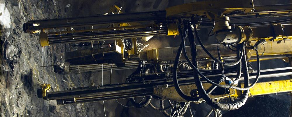 Borrning inför sprängning i Barkarby. Foto: Region Stockholm / MBP