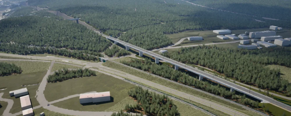 Satsningen gäller bland annat en av de mest belastade sträckorna i Västernorrland, där dubbelspår nu kan byggas ut under planperioden. Foto: Trafikverket