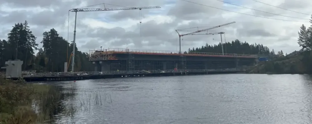 Bladsjön vid Tibons nordöstra spets i Laxå kommun. Foto: Trafikverket