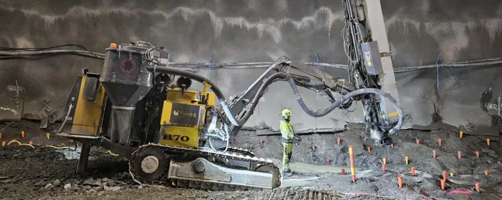 I norr är spårtunneln färdigsprängd fram till Lisebergs öppna schakt förutom en bergplugg på 9 meter. Foto: Trafikverket