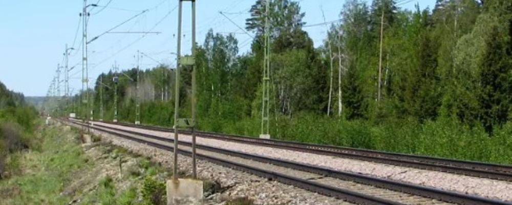 Två förbigångsspår byggs utanför Högsjö. Foto: Trafikverket