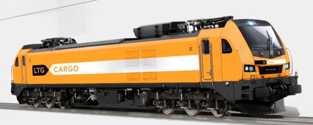 Ellok från Stadler i LTG Cargos färgsättning. De nya loken ska användas i godstrafiken mellan Vilnius och Klaipėda. Bild: LTG Cargo