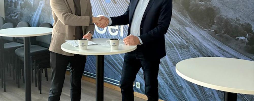 Dino Keljalic på RailCenter Hallsberg och Matz Magnusson på Nordic Infracenter i Nässjö. Foto: Nordic Infracenter