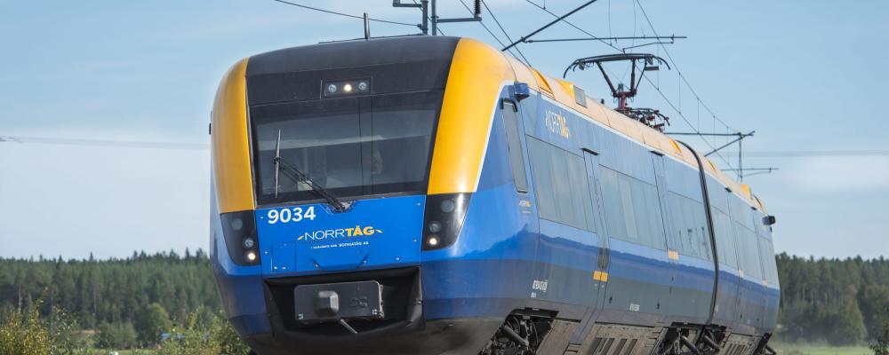 Hittills i år har 94 procent av tågen anlänt till slutstation inom femton minuter efter tidtabell och 82 procent inom fem minuter. Foto: Norrtåg