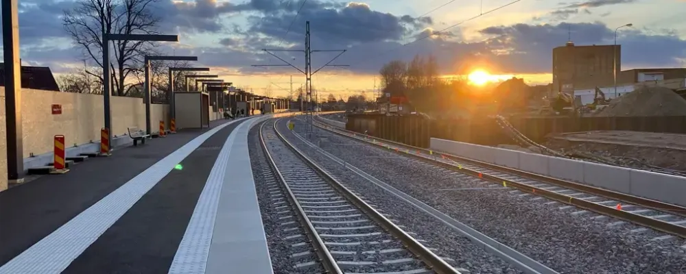 Den nya plattformen vid Nyköpings resecentrum. Foto: Trafikverket