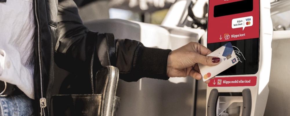 Östgötatrafiken lanserar kontaktlös biljetthantering på tåg. Foto: Telia