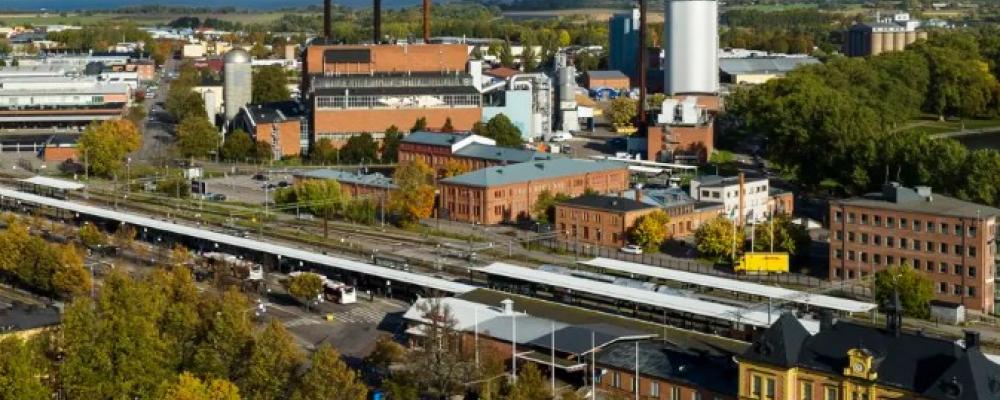 Ostlänken i Linköpings kommun sträcker sig från Bäckeby fram till väster om centrala Linköping. Foto: Trafikverket