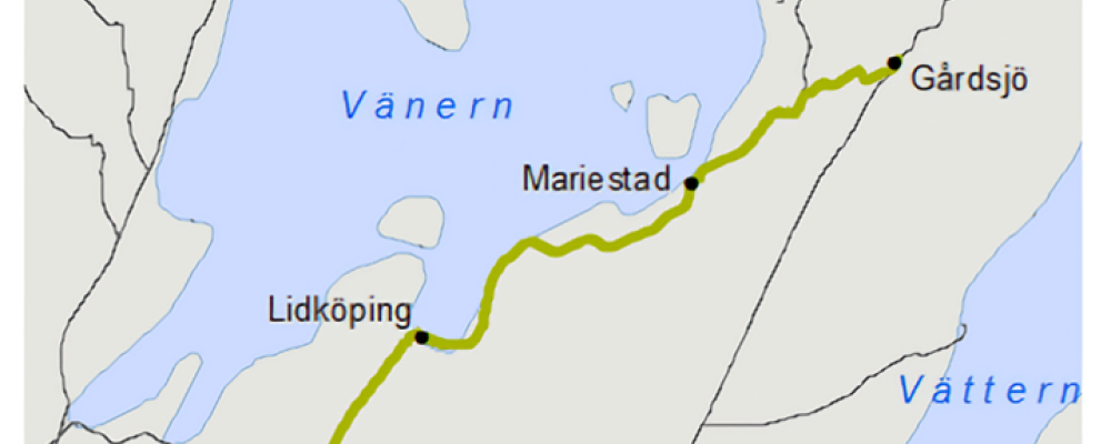 Trafikverket planerar för att öka säkerheten vid plankorsningar på sträckan Gårdsjö–Håkantorp. Översiktskarta: Trafikverket