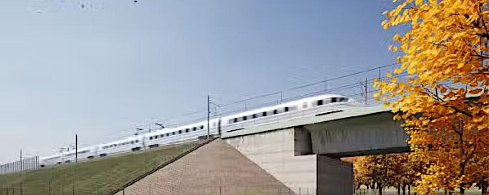 Planerad höghastighetsjärnväg mellan Warszawa och Łódź är en del av Polens stora transportprojekt. Bild: CPK