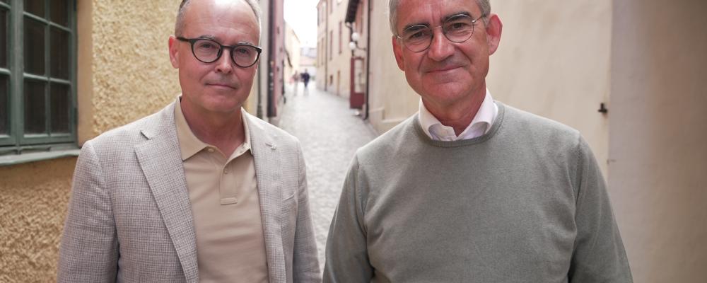 Jonas Abrahamsson, VD SJ och Roberto Maiorana, GD Trafikverket. Fotograf: Trafikverket
