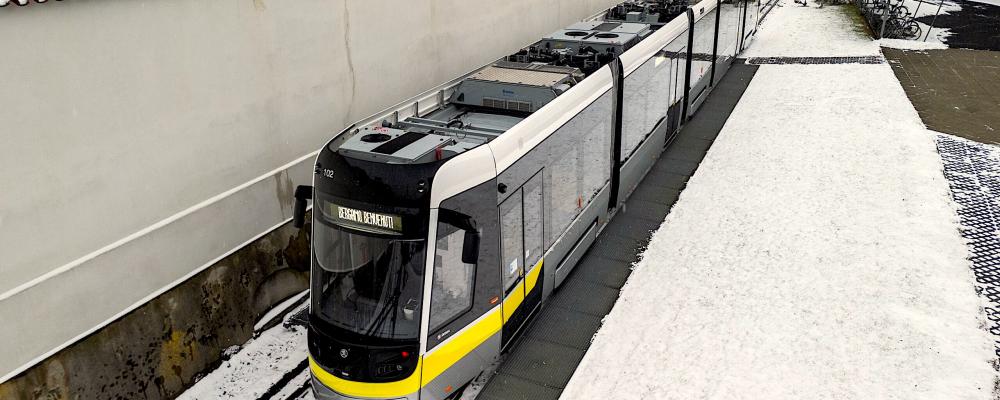 Škoda levererar tio nya spårvagnar till Bergamo. Låggolv, kollisionsskydd och kapacitet för 281 passagerare. Foto: Škoda