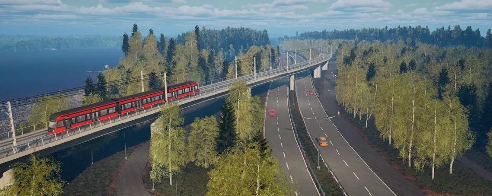 Staden Tammerfors i mellersta Finland bygger ständigt ut sitt spårvägsnät – även mot grannkommunerna. Bilden visar den planerade bron över Teiskontie-vägen.
Foto: Tampereen Ratikka Oy