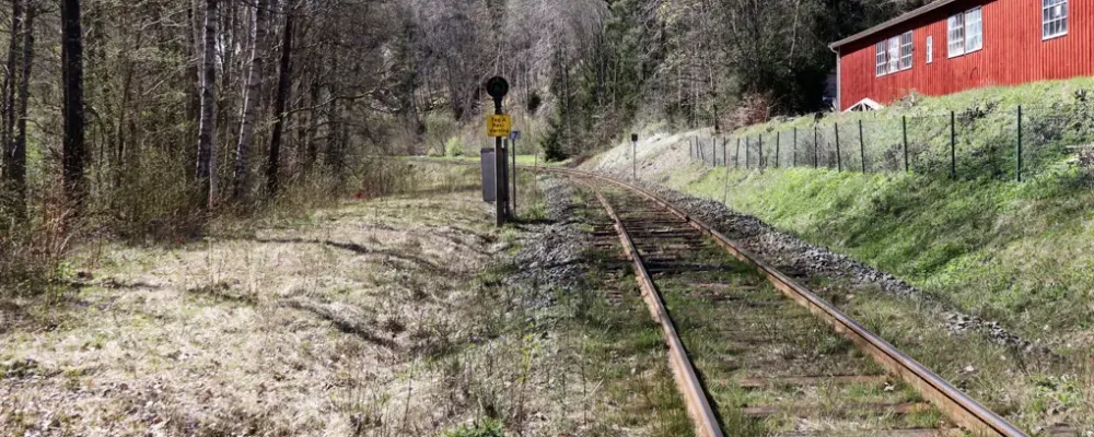 Regeringen har beslutat att stoppa byggandet av den nya järnvägen mellan Byarum och Tenhult i norra Småland. Foto: Trafikverket