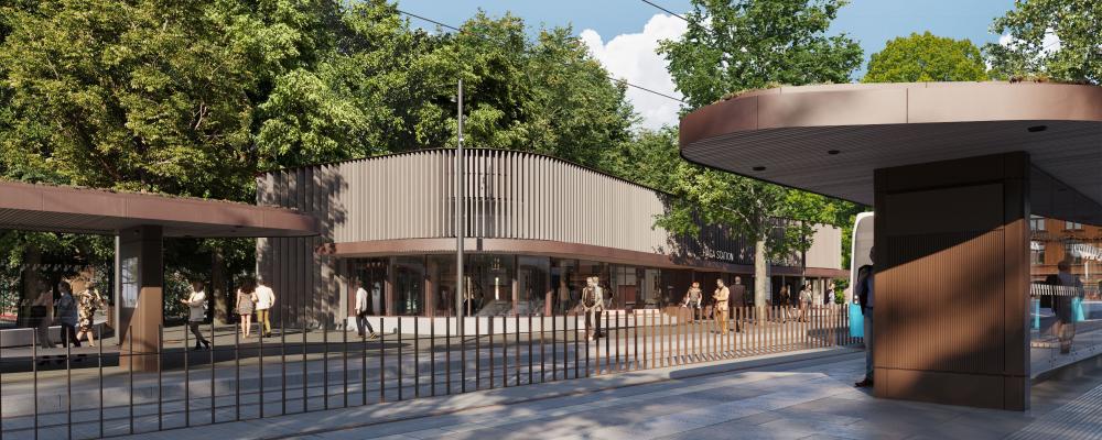 Arbetet med Västlänkens etapp Haga-Rosenlund går nu in i en ny fas. Bild: Gottlieb Paludan Architects och AFRY