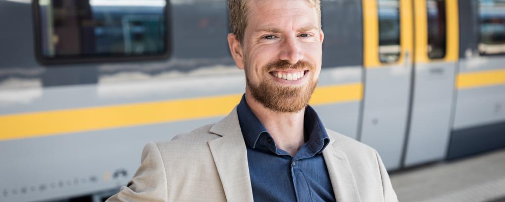 Pontus Gunnäs, affärschef tåg på Västtrafik. Foto: Eddie Löthman