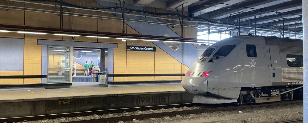X2000 vid Stockholms Central. Foto: Stina Wickenberg
