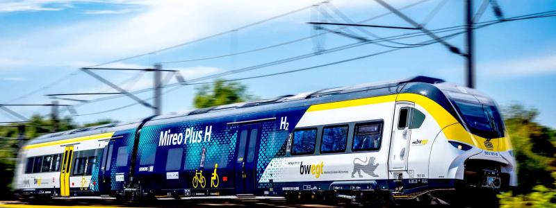 Mireo är designad för att vara energisnål och miljövänlig. Grunden för detta är den självbärande, svetsade lättviktskonstruktionen i integrerad aluminiumkonstruktion. Foto:Siemens Mobility