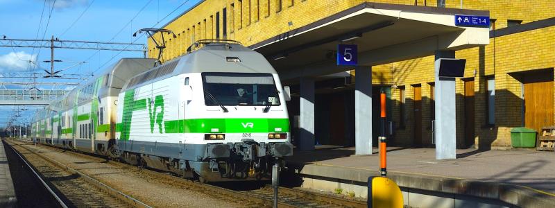 Järnvägsstationen i Åbo, Finland. Foto: Wikipedia Common, kredit: Phil Richards