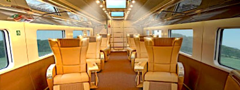 Så kommer en del av Frecciarossa 1000-vagnar att se ut efter moderniseringen, Foto:Alstom Ferroviaria S.p.A.
