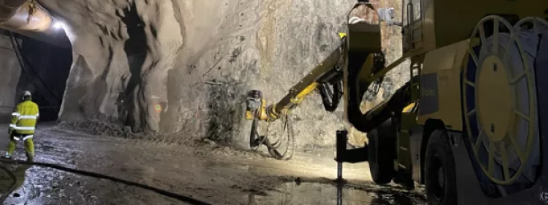 Arbetet med Varbergstunneln fortskrider enligt plan. Foto: Trafikverket