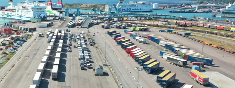 Järnvägstrafiken ökar med 41 procent i Trelleborgs Hamn. Foto: Trelleborgs Hamn