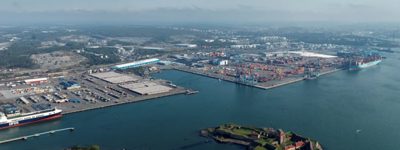 Godsvolymerna ökar stort i hamnen - trots återkommande störningar i de globala godflödena. Bild: Göteborgs Hamn.