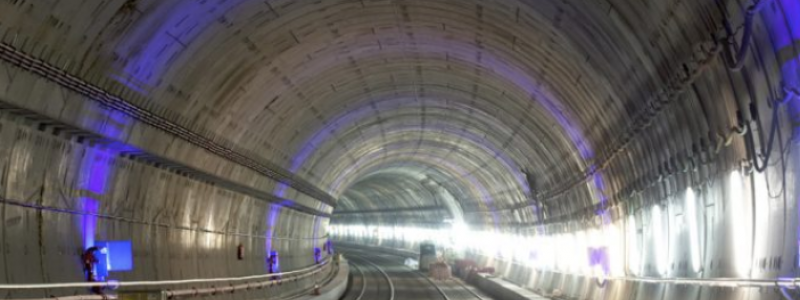 Järnvägssträckningen i tunnel mellan stationerna Atocha and Chamartín. Foto: Grupo Copisa