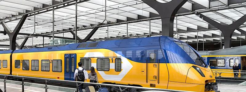 Stadlers FLIRT-modell används redan i 24 länder och har sålts i över 3000 exemplar. För NS innebär den modulära konstruktionen att samma tågtyp kan användas i både pendeltrafik och, vid behov, som intercitytåg – en flexibilitet som efterfrågas i ett pressat och tätt trafikerat järnvägsnät. Illustration: Stadler