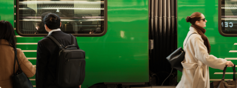 Under 2025 stod affärsresenärer för 15 procent av resorna på sträckan Stockholm-Göteborg – den högsta andelen hittills.  Foto: VR Snabbtåg