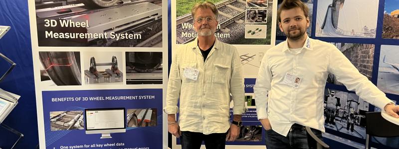 Mike Lindblom och Fredric Sandberg representerade Althen Sensors & Controls på järnvägsmässan Train & Rail.