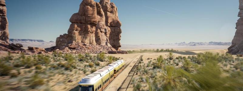 Alstom tecknade kontrakt med saudiska The Royal Commission for Aiula för spårvägsprojektet. Bild: Alstom