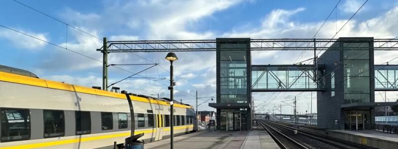 Vändspåret ska öka kapaciteten längs Norge/Vänerbanan och minska risken för störningar. Foto: Trafikverket