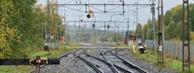 Berörda driftplatser är Träskholm, Myrheden och Älvsbyn. Totalt ska sex stycken spårväxlar bytas ut. Foto: Trafikverket