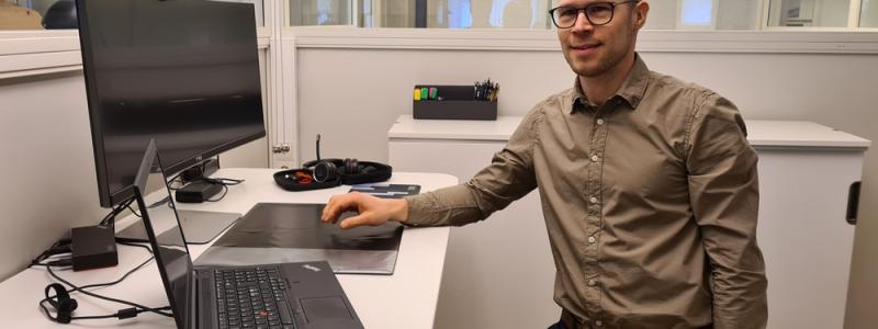 Joakim Matti, chef för Bjerkings enhet Järnväg. Foto: Bjerking