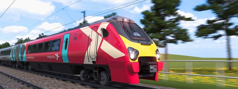 En visualisering av den nya färgsättningen. Bild: Alstom