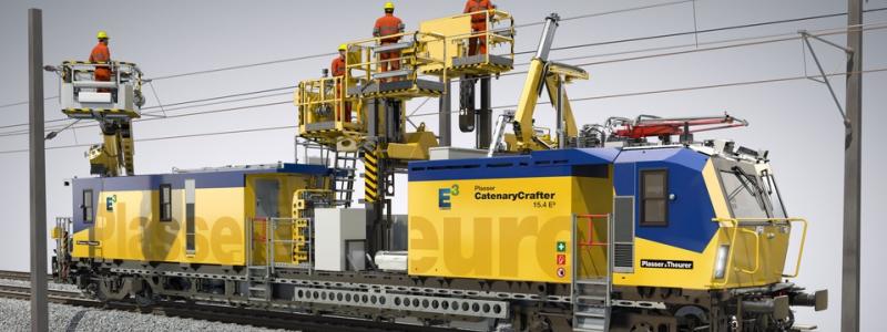 De mer än 500 kW starka elektriska maskinerna kommer att levereras i slutet av 2025, för vilka en option på ytterligare 46 generatorer också kan lösas in. Foto: Plasser & Theurer