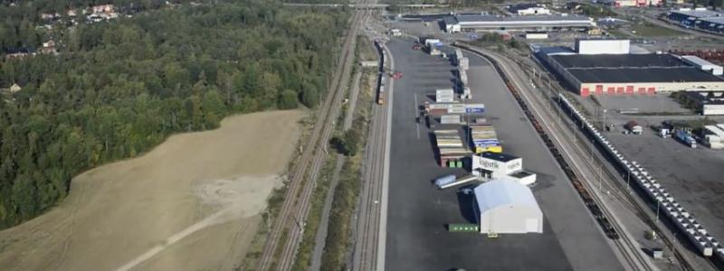 Eskilstuna Kombiterminal. Foto: Eskilstunalogistik