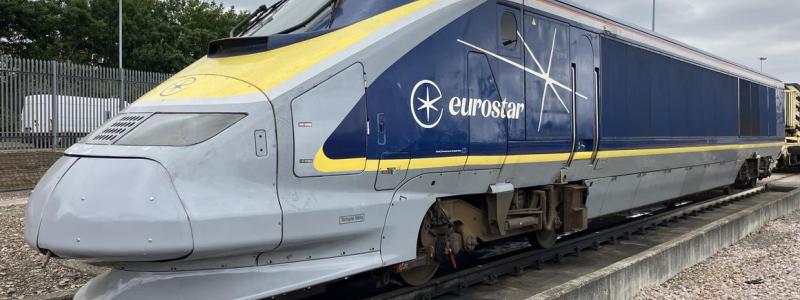 Eurostar kraftvagn 373 nummer 3999. Visades för första gången i Derby.
Foto: Alstom, kredit: Chris Meccandless-Stone