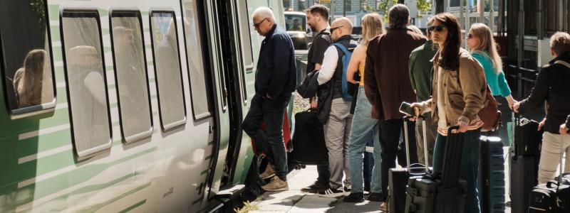 Bokningarna är upp 6 procent jämfört med förra påsken. Foto: VR Snabbtåg