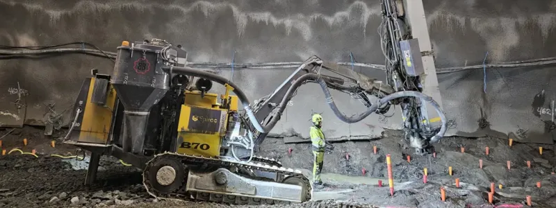 I norr är spårtunneln färdigsprängd fram till Lisebergs öppna schakt förutom en bergplugg på 9 meter. Foto: Trafikverket