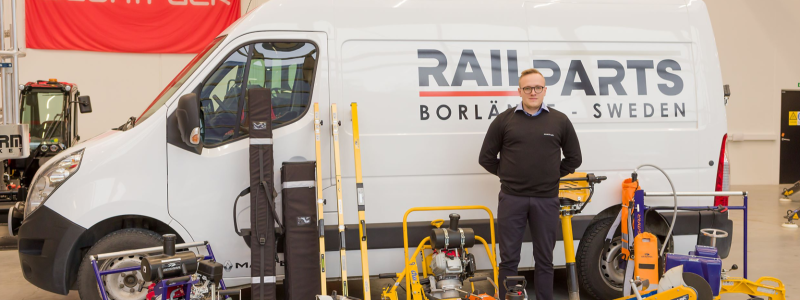 Nu har  agenturen för Geismars utbud av handhållen utrustningen för järnvägsarbete. Foto: Scantruck
