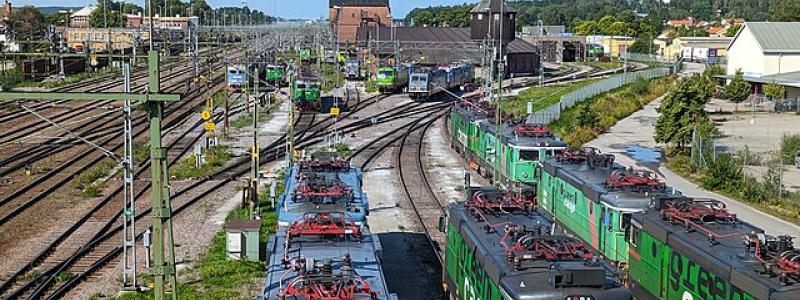 Tåg från Green Cargo i Hallsberg. Foto: AleWi/Wikimedia Commons