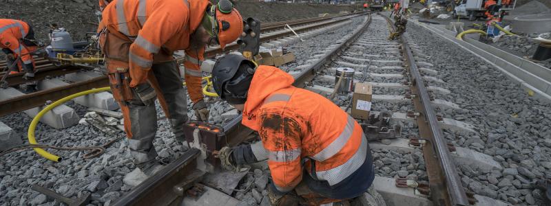 KTH:s järvägsforskare förespråkar utbyggnad av kapaciteten på flera delar av järnvägsnätet. Foto: SKANSKA