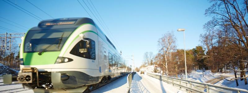 Centrumslingan är beräknad att ta cirka 10 år att bygga, och dess fullbordande skulle markant höja effektiviteten i regionens tågtrafik. Foto: Finlands Trafikledsverk. Kredit: Hero