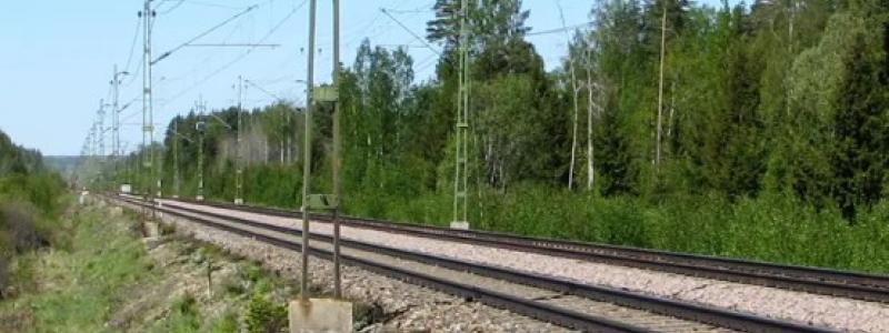 Två förbigångsspår byggs utanför Högsjö. Foto: Trafikverket
