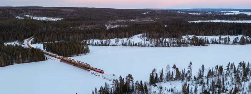 Den 105 mil långa Inlandsbanan behöver rustas för att möta nuvarande och framtida transportbehov. Foto: Inlandsbanan