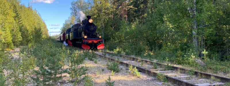 Ånglok kommer under Inlandsbanans 100 årjubiléum att transportera resenärerna likt 1922 mellan Östersund och Överhogdal. Foto: Inlandsbanan